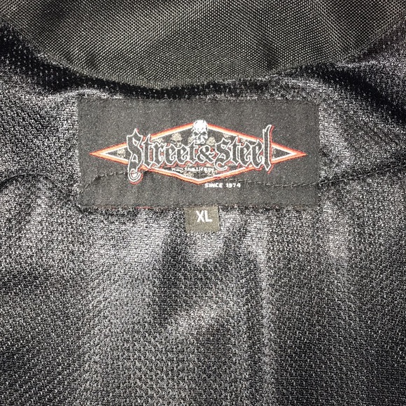 Street & Steel Redwood Leather Vest, XL, New with patches! - Picture 13 of 15